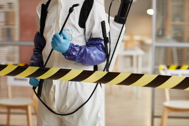 Professional Infectious Disease Decontamination technician working in Westhampton Beach, NY